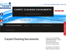 Tablet Screenshot of carpetcleaningsacramentopro.com